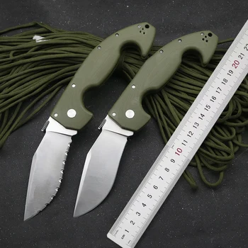 Новый сверхмощный складной нож Военно-зеленый Тактический Охотничий Складной S35VN Со стальным лезвием, Многофункциональные режущие инструменты с зазубринами