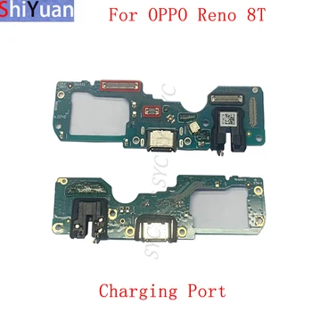 Оригинальная плата разъема USB-порта для зарядки, гибкий кабель для запасных частей зарядного разъема OPPO Reno 8T
