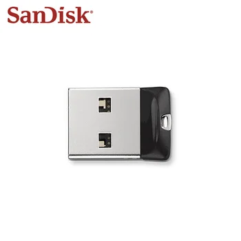 Оригинальный USB-накопитель SanDisk Cruzer Fit USB 2.0 CZ33 16GB 32GB 64GB Pen Drive Mini U Disk Поддерживает Официальную Проверку