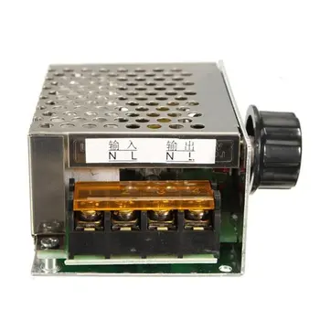 Регулятор напряжения переменного тока 220 В мощностью 4000 Вт, регулятор скорости двигателя, термостат вентилятора, диммер
