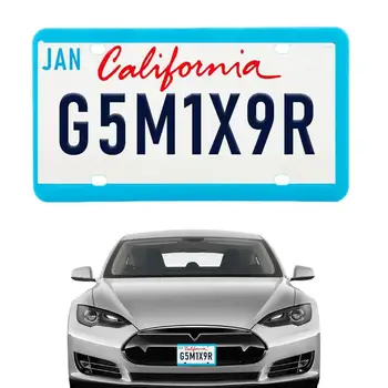 Силиконовые рамки для номерных знаков, силиконовый держатель для автомобильных прав, устойчивые к коррозии Черные держатели номерных знаков для автомобилей США
