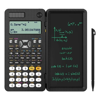 Солнечный научный калькулятор с ЖК-блокнотом 417 функций Профессиональный портативный складной калькулятор для студентов Модернизированный 991ES
