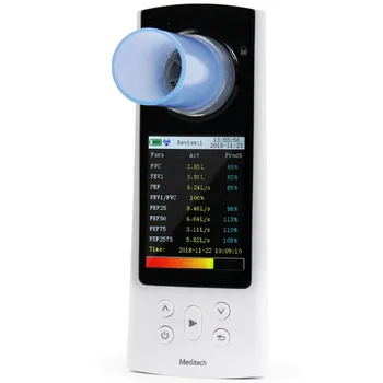 Спирометр устройство для функции легких Портативный цветной дисплей Функция USB для передачи данных
