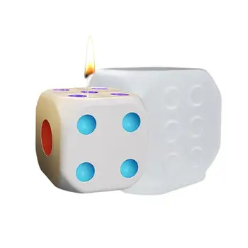 Форма для кубиков из смолы Прочные Многогранные формы для кубиков с цифровыми буквами 3D Силиконовые формы Формы из эпоксидной смолы для ювелирных изделий DIY