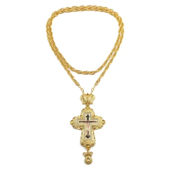 Христианское ожерелье с Крестом Иисуса, цинковый сплав, женское мужское колье, Религиозная Пасхальная цепочка с Крестом Иисуса, Молитвенные украшения для крещения