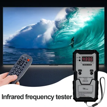 Цифровой электронный измерительный прибор высокой точности, портативный инфракрасный частотный тестер, защита от падения для автомобиля для ключей настройки