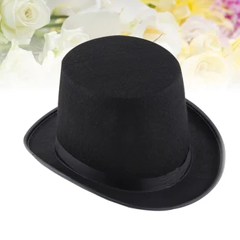 Черная шляпа Костюм фокусника Шляпа Забавное вечернее платье Шляпы для взрослых Ведьма